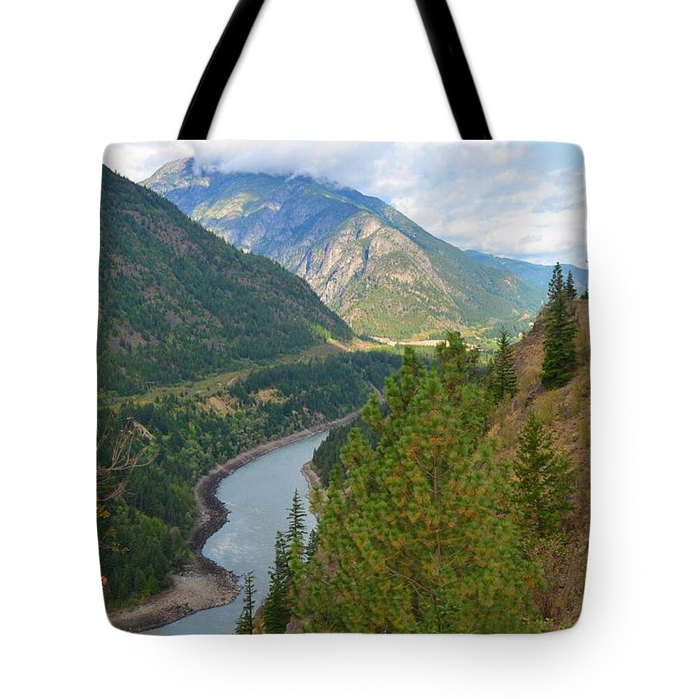 Landscape Tote Bag featuring the photograph Fraser River Canyon by Deanna Cagle