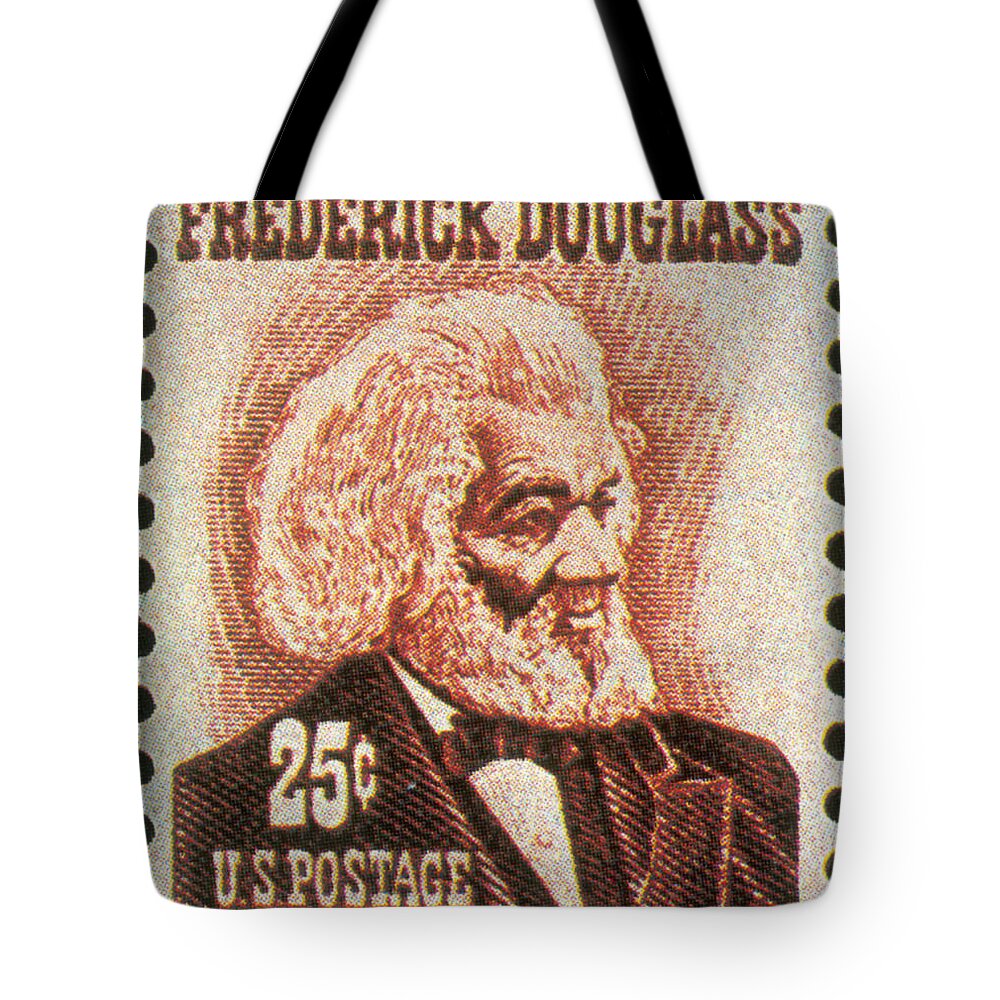 Philately Tote Bag featuring the photograph Frederick Douglass, U.s. Postage Stamp by Science Source