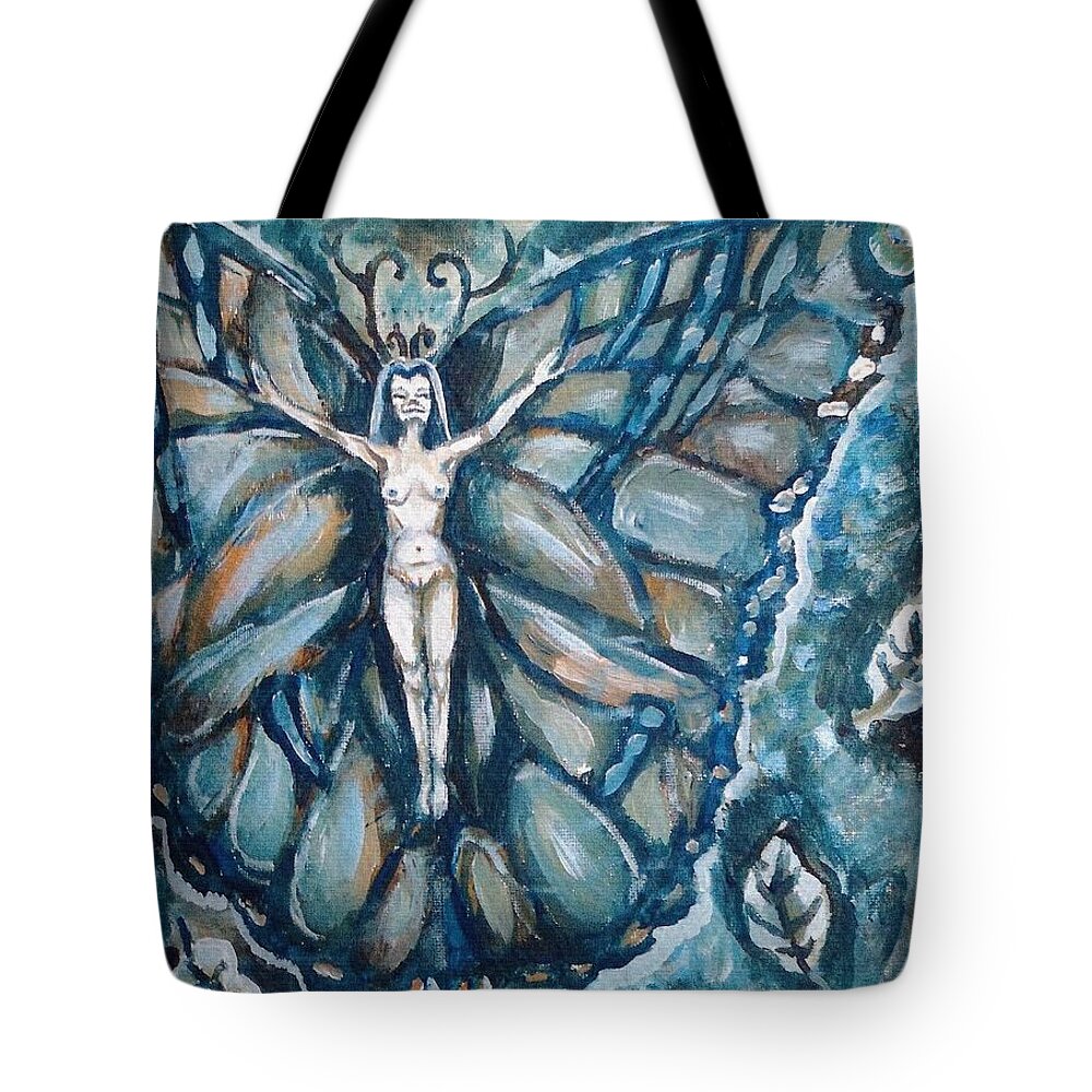 Wind Tote Bag featuring the painting Free as the wind by Shana Rowe Jackson