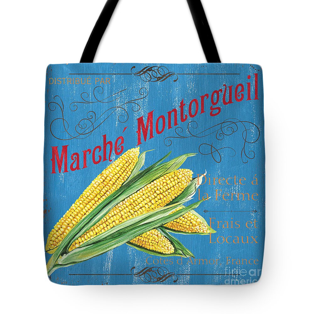 Market Tote Bag featuring the painting French Market Sign 2 by Debbie DeWitt