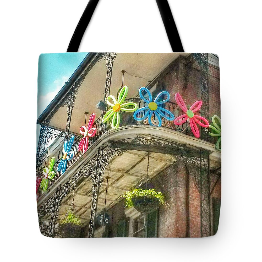 French Quarter Tote Bag featuring the photograph French Quarter Summer by John Duplantis