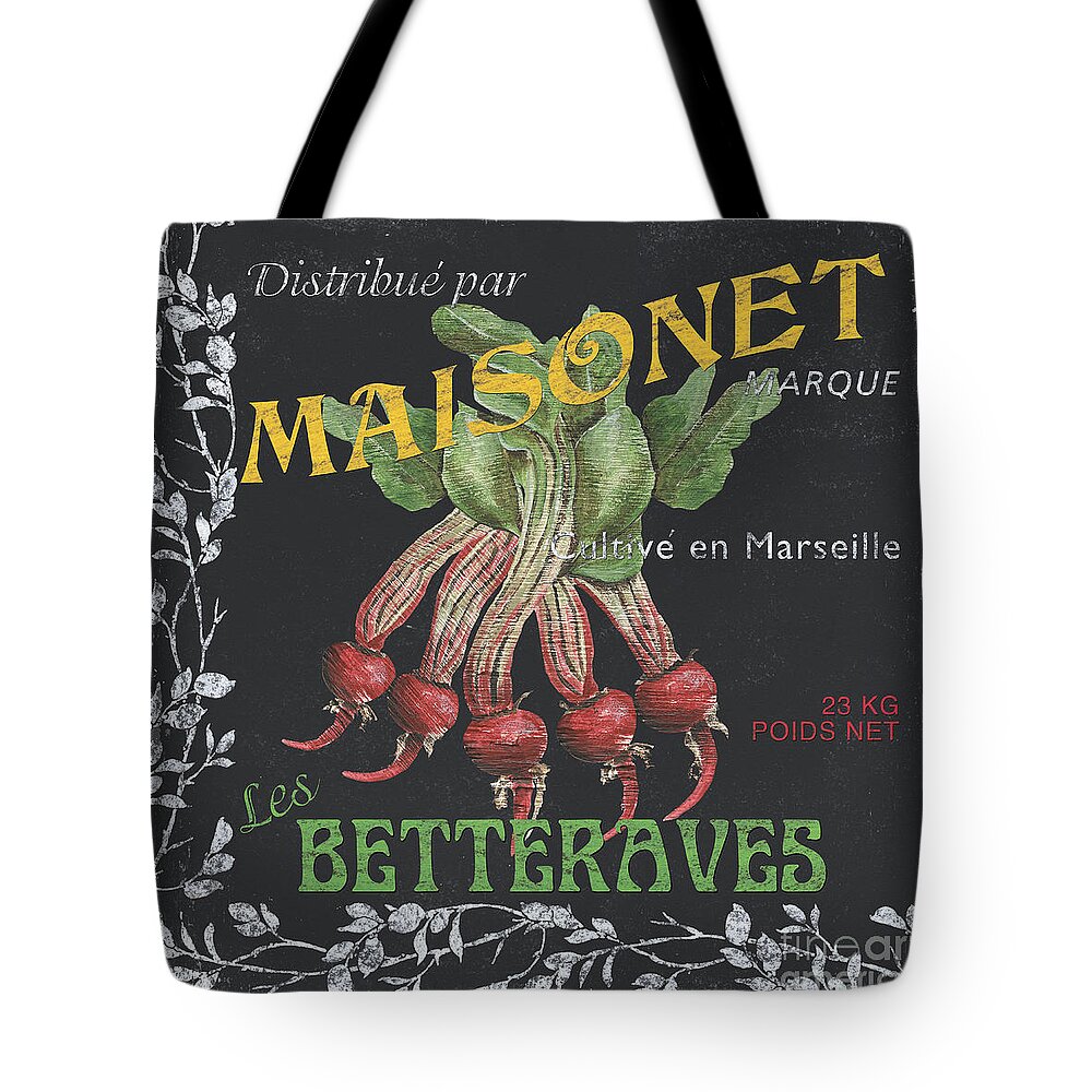 Vegetables Tote Bag featuring the painting French Veggie Labels 2 by Debbie DeWitt