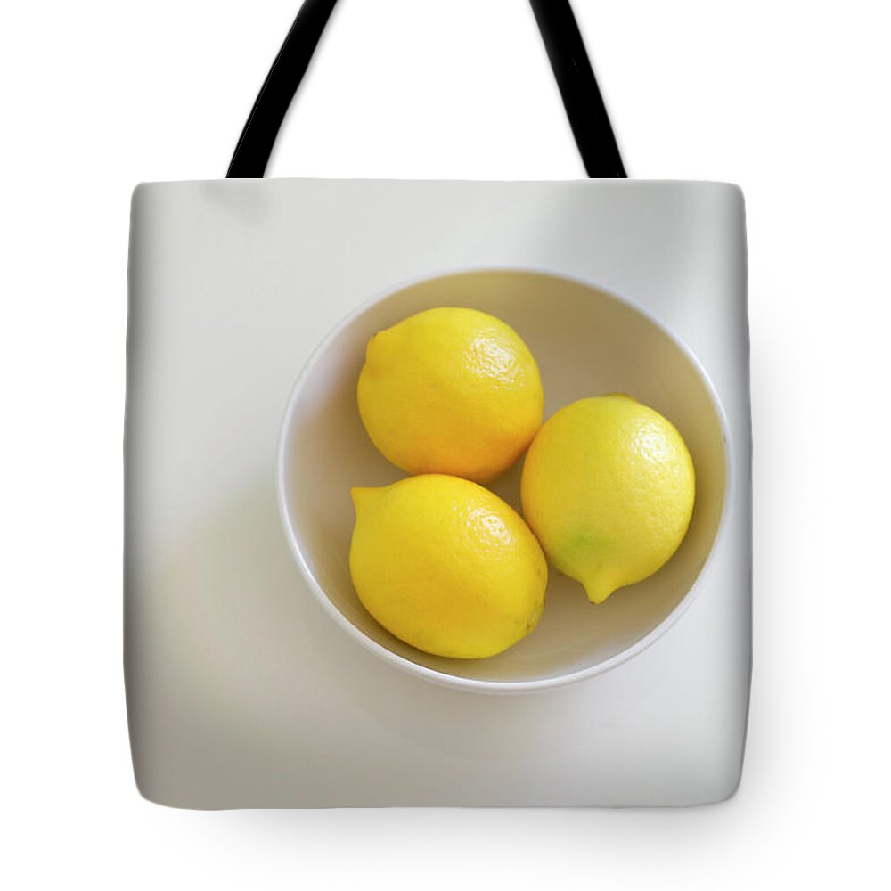 Fresh Meyer Lemons Tote Bag by Photo By Nathiya Prathnadi - Fine