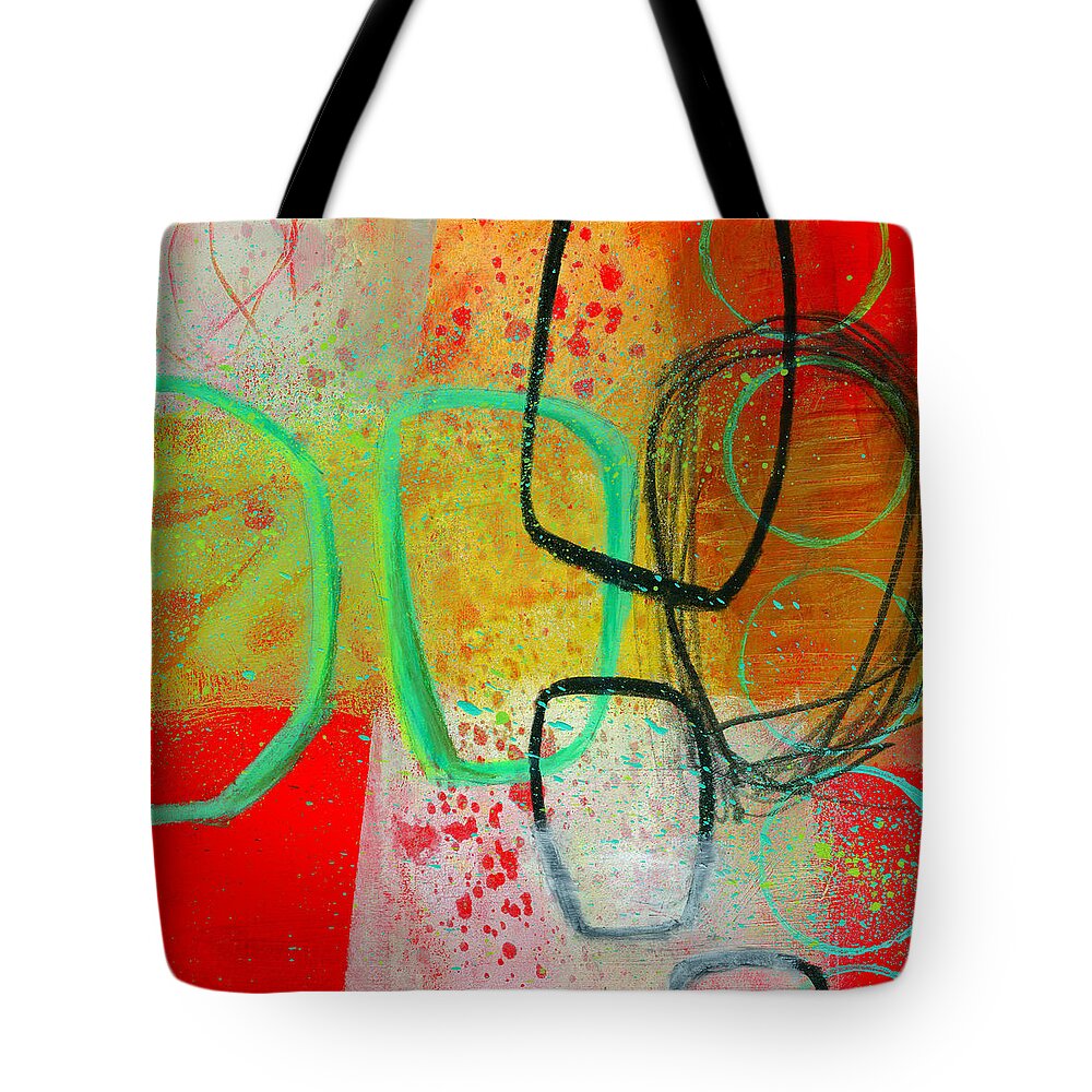 8�x8� Tote Bag featuring the painting Fresh Paint #3 by Jane Davies