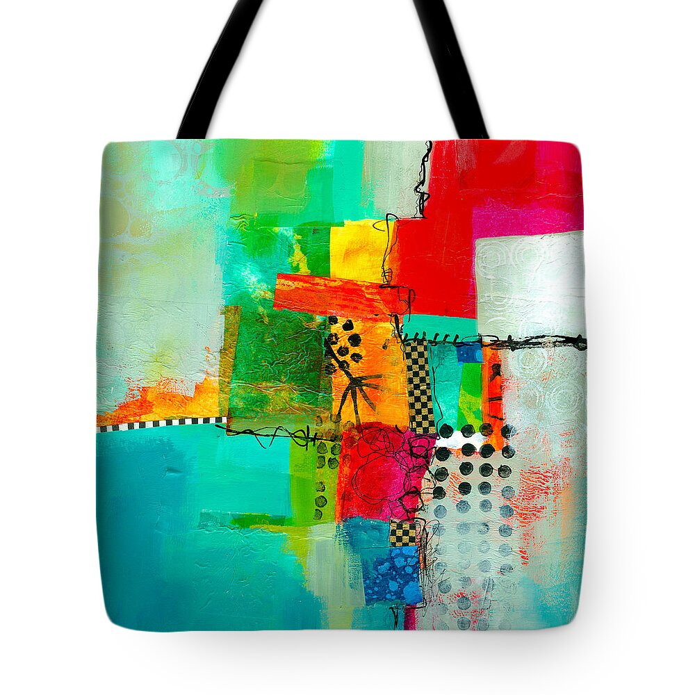 Fresh Paint Tote Bag featuring the painting Fresh Paint #5 by Jane Davies