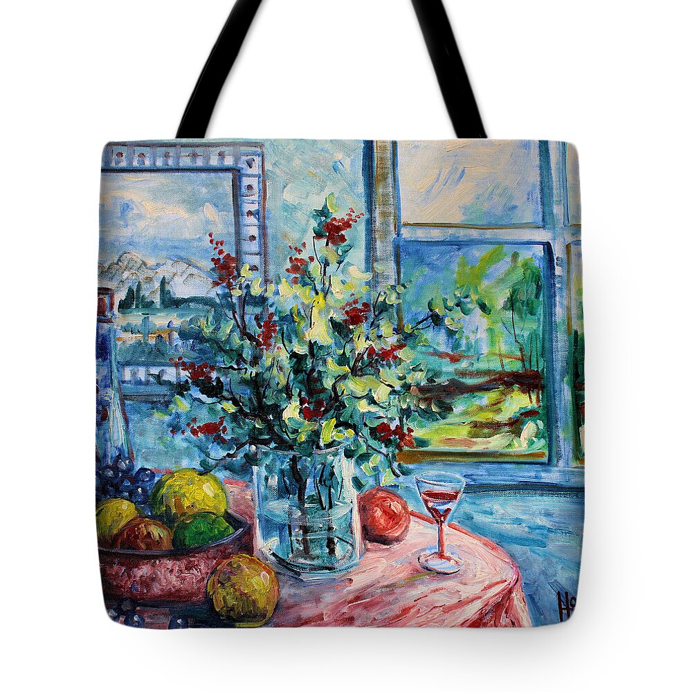 Impressionism Tote Bag featuring the painting Fresh Spring by Leonard Holland