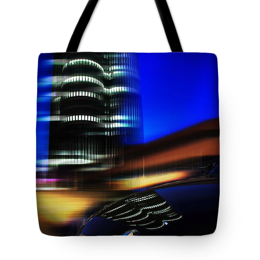 Abstract Tote Bag featuring the photograph Freude am Fahren by Hannes Cmarits