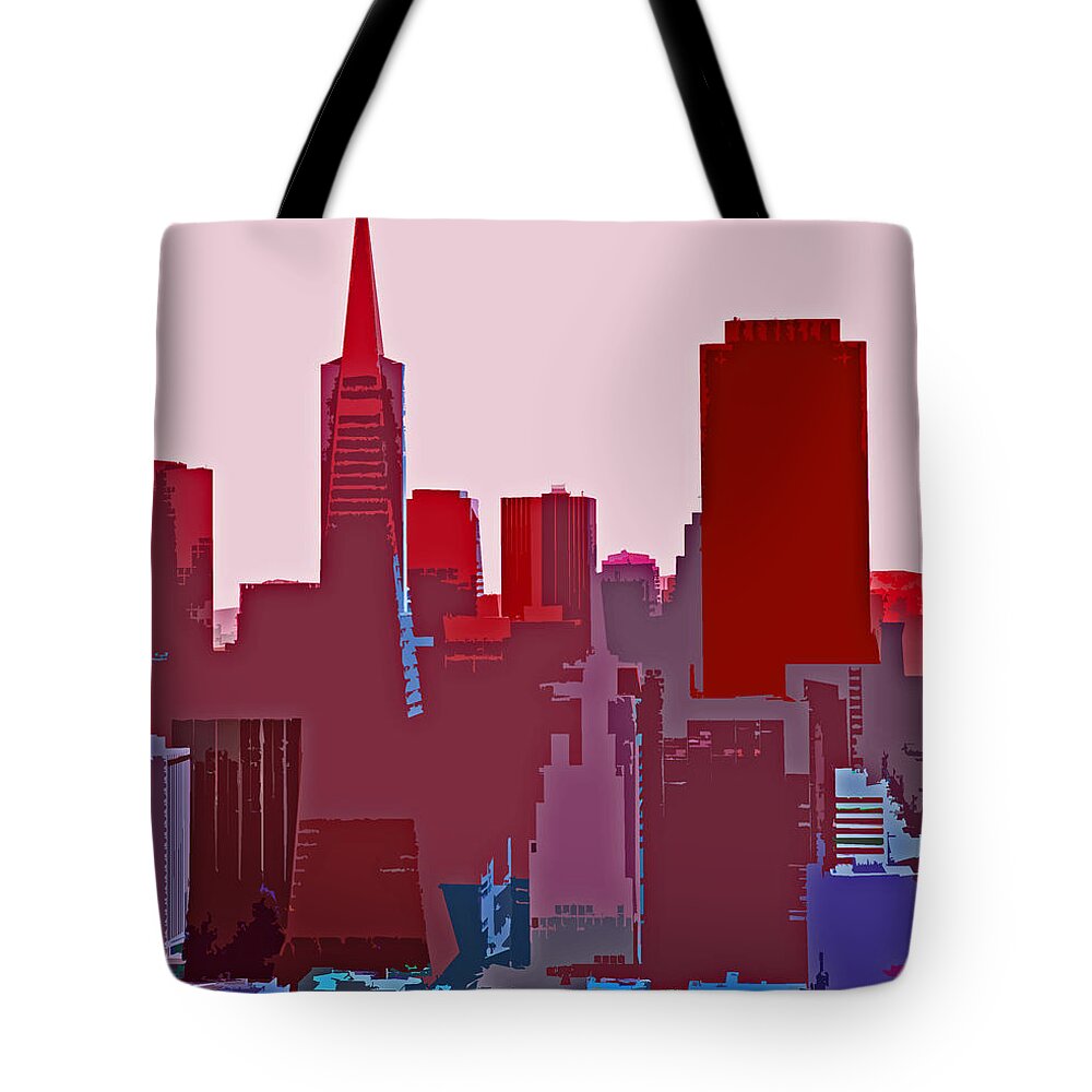 San Francisco Skyline Prints Tote Bag featuring the photograph Frisco Skyline by Joseph Coulombe
