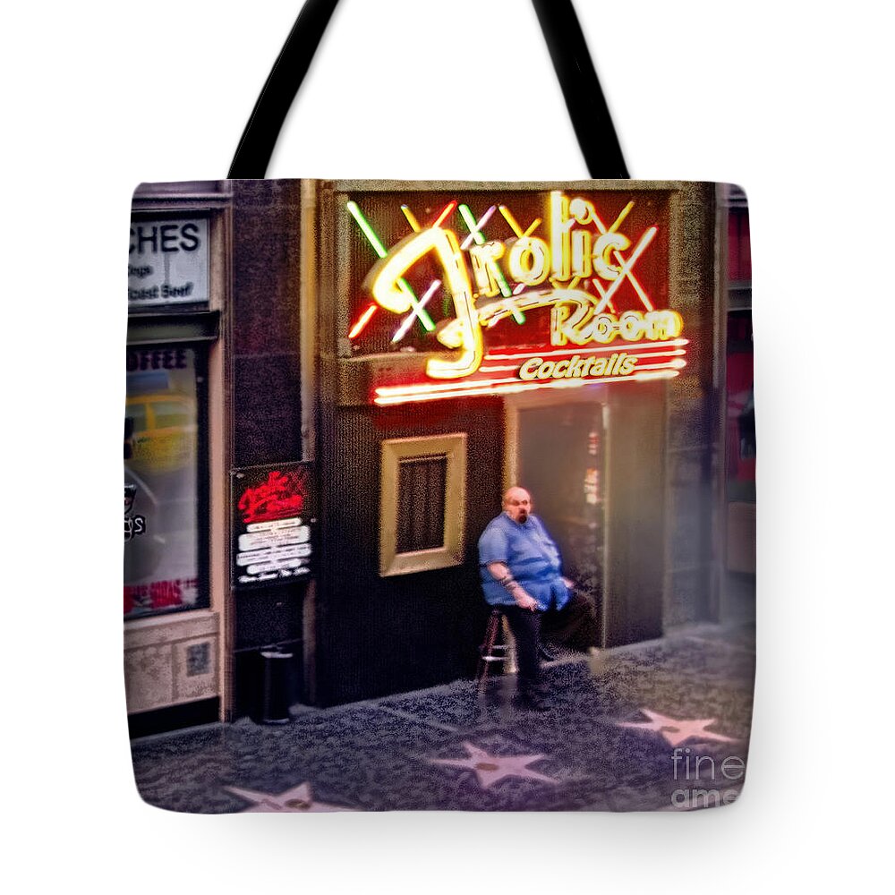 Frolic Room Tote Bag featuring the photograph Frolic Room.Hollywood Blvd by Jennie Breeze