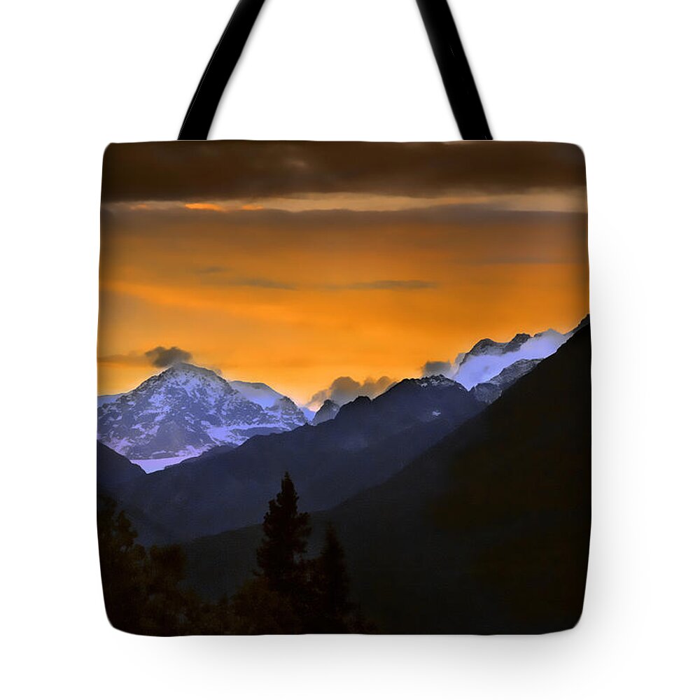 Alaska Tote Bag featuring the photograph From a Distance by Dyle  Warren