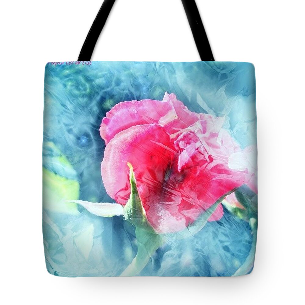Pink Tote Bag featuring the photograph Frozen In Time by Anna Porter