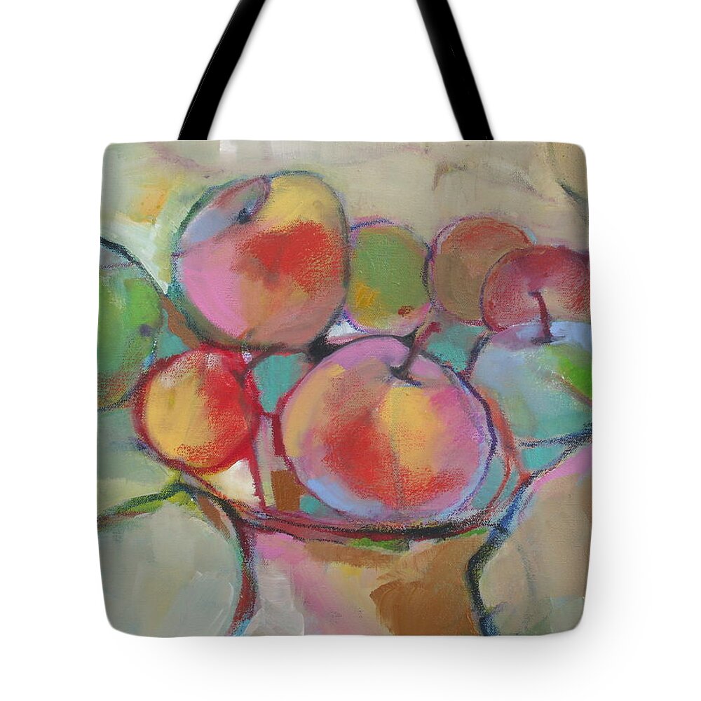 Still Life Tote Bag featuring the painting Fruit Bowl #5 by Michelle Abrams