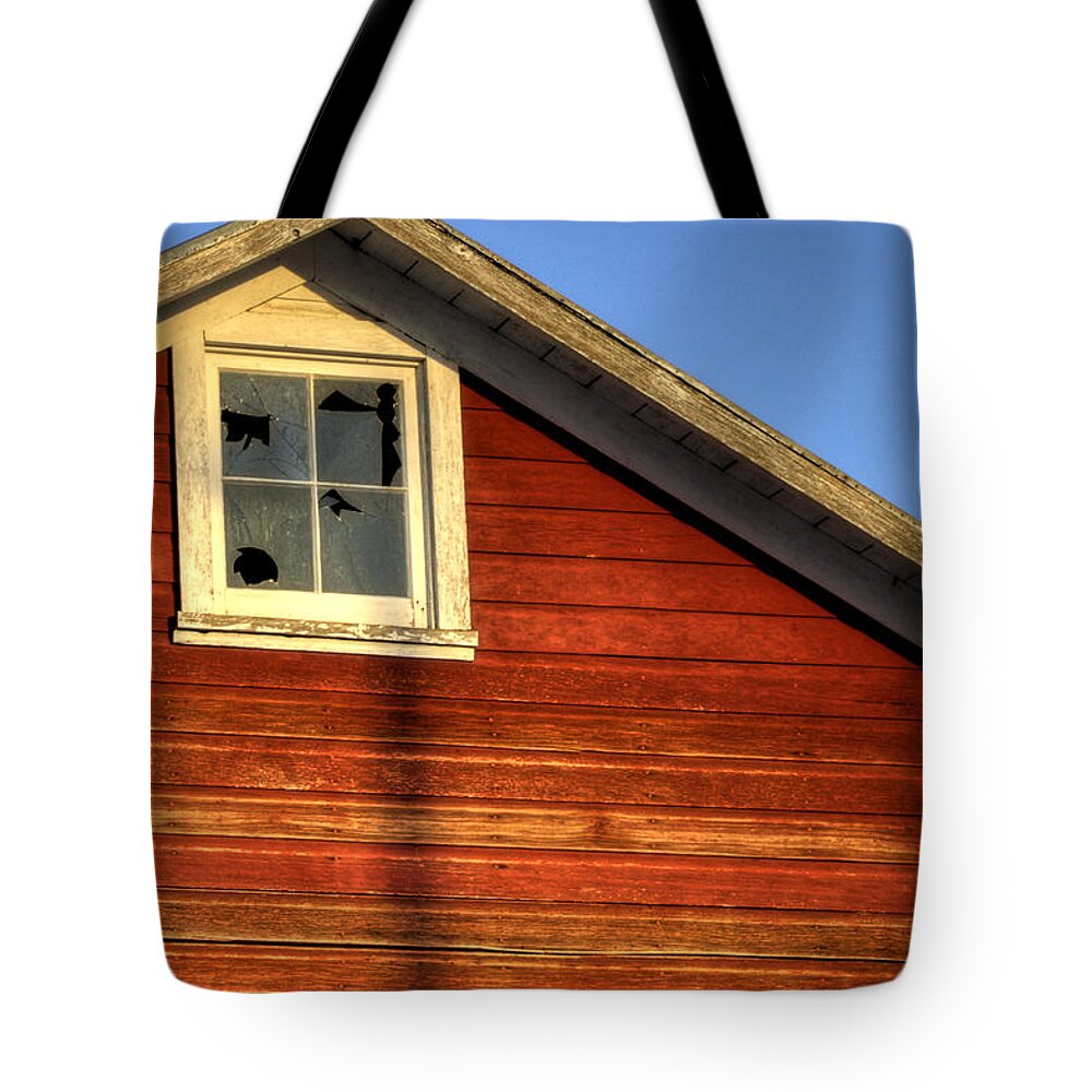Ft Tote Bag featuring the photograph Ft Collins Barn Sunset 2 13508 by Jerry Sodorff