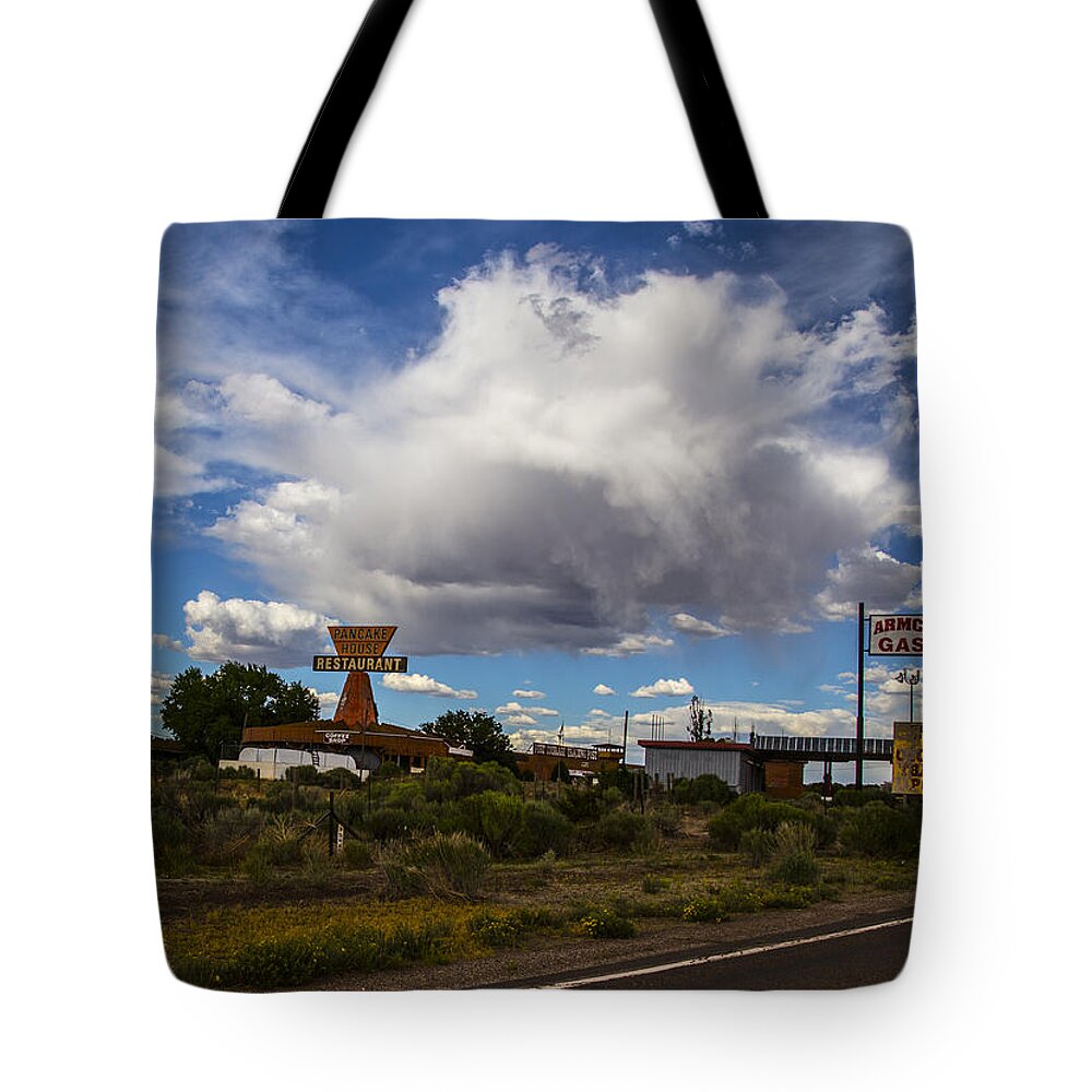 Route 66 Tote Bag featuring the photograph Fuel Up by Angus HOOPER III