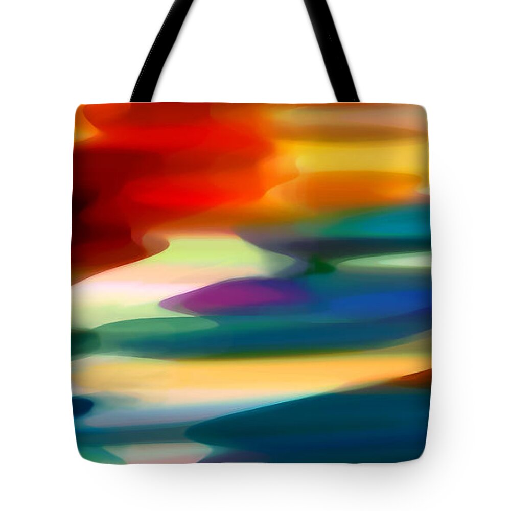 Fury Tote Bag featuring the painting Fury Seascape by Amy Vangsgard