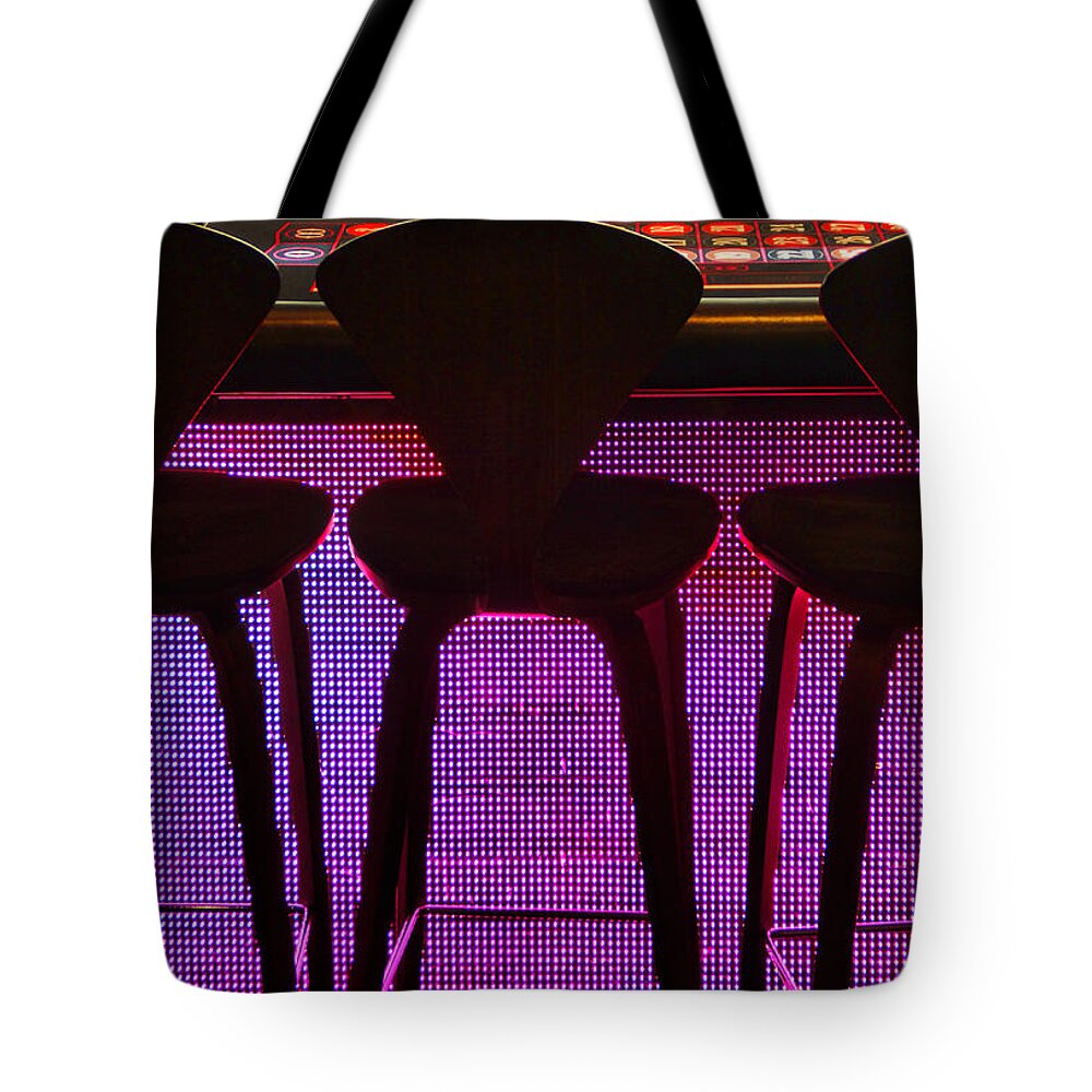 Gaming Tote Bag featuring the photograph Game table 2 by Tammy Espino