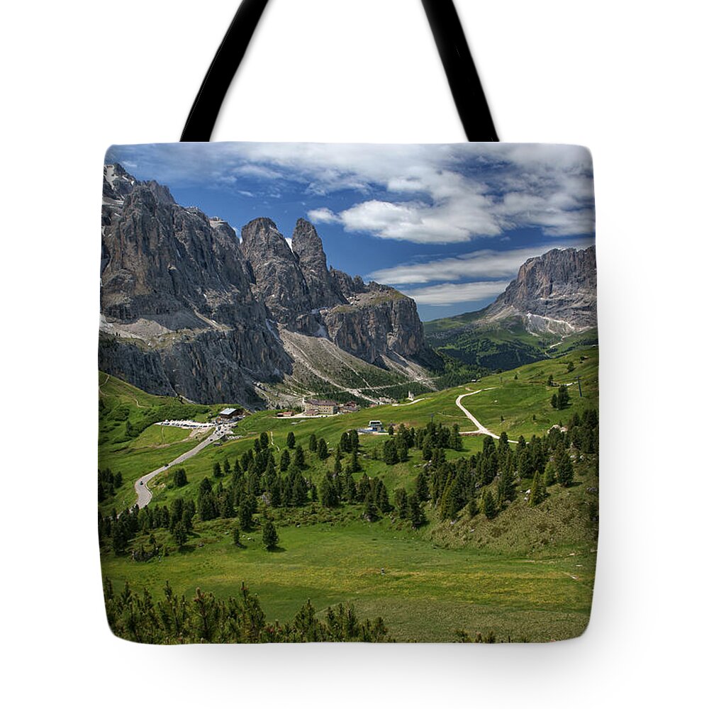 Scenics Tote Bag featuring the photograph Gardena Pass by Rest