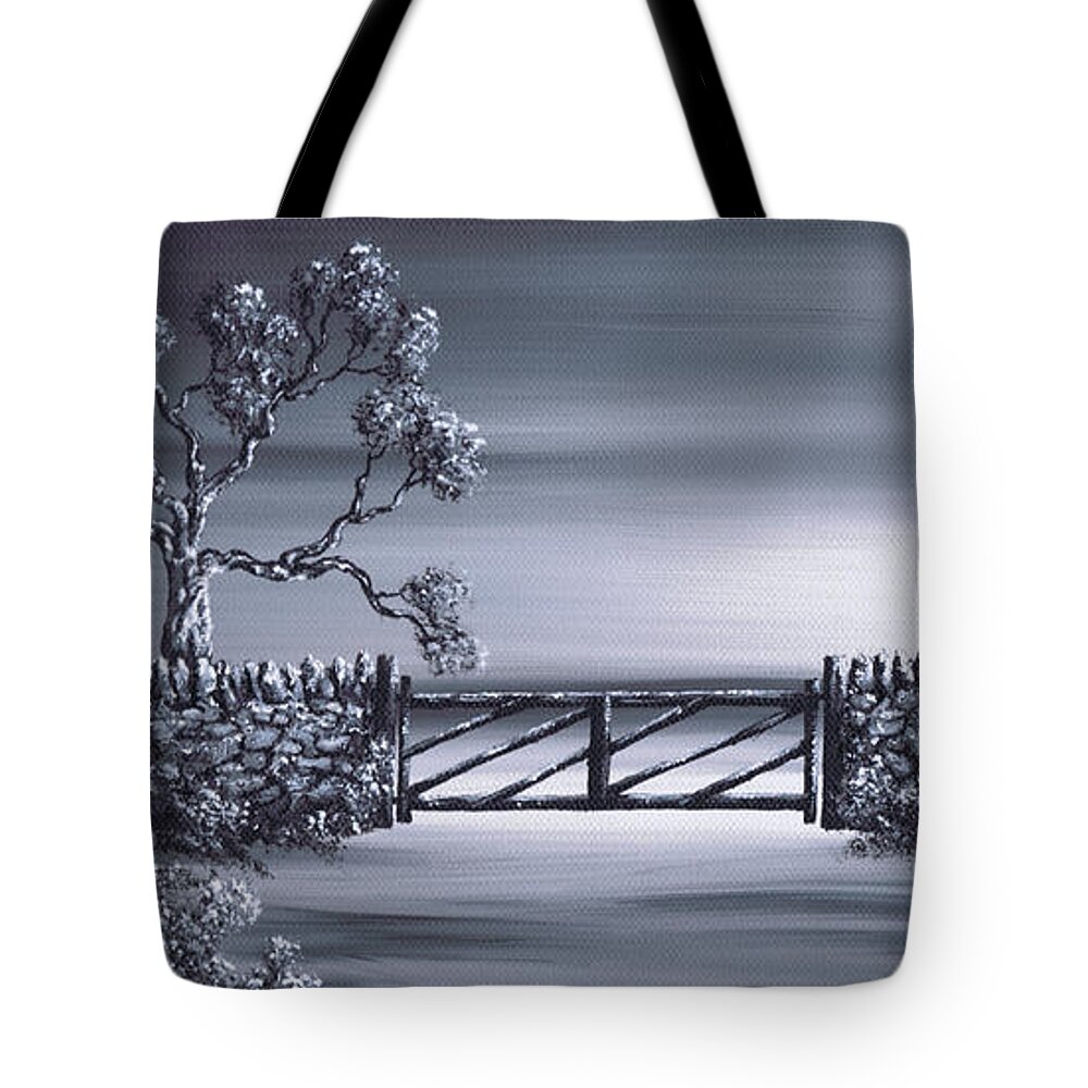 Trees Tote Bag featuring the painting Gateway 2 by Kenneth Clarke