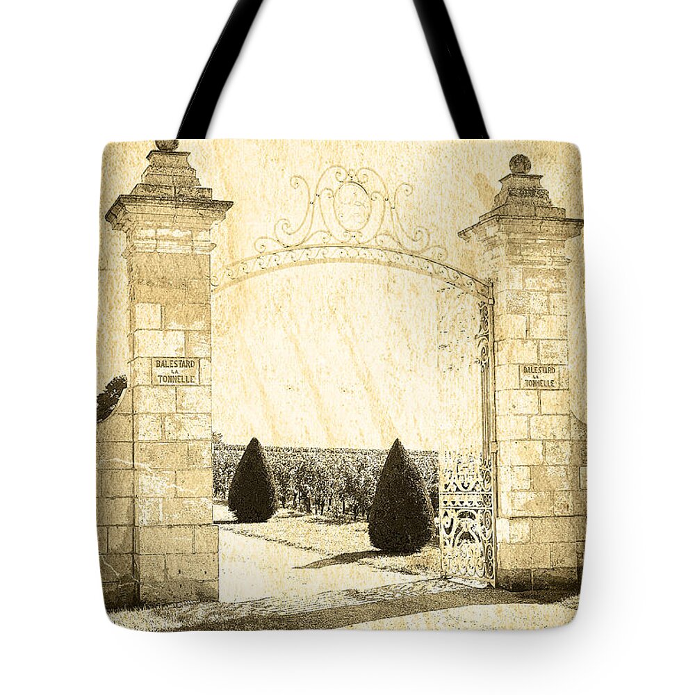 Gate Tote Bag featuring the photograph Gateway Into The Garden by Heiko Koehrer-Wagner