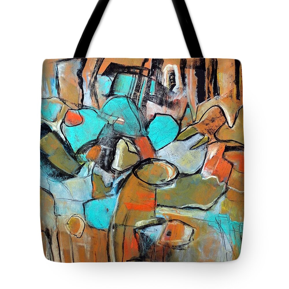 Pastel Paintings Tote Bag featuring the painting Gateway by Katie Black