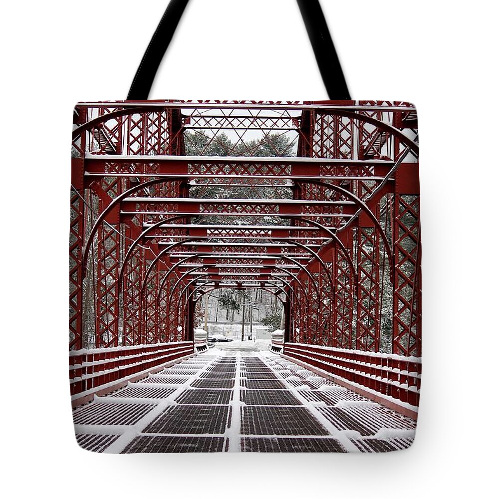 Bridge Tote Bag featuring the photograph Gateway by Lily K