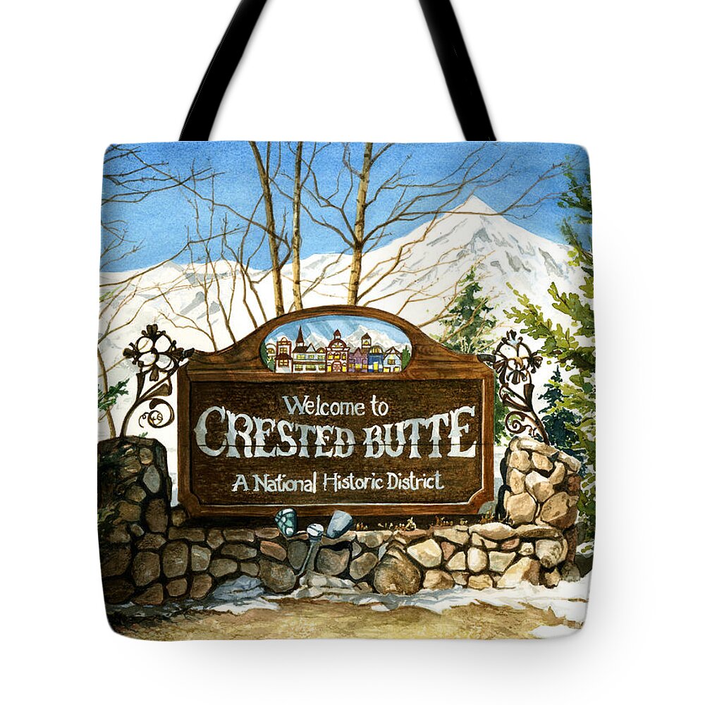 Water Color Paintings Tote Bag featuring the painting Gateway to Grandeur by Barbara Jewell