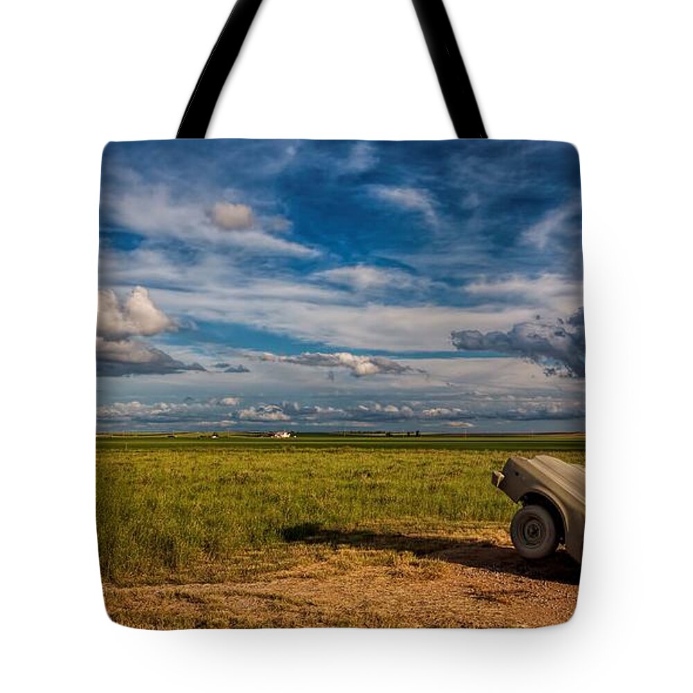 Carhenge Tote Bag featuring the photograph Gazing Toward the Sky by Steve Sullivan