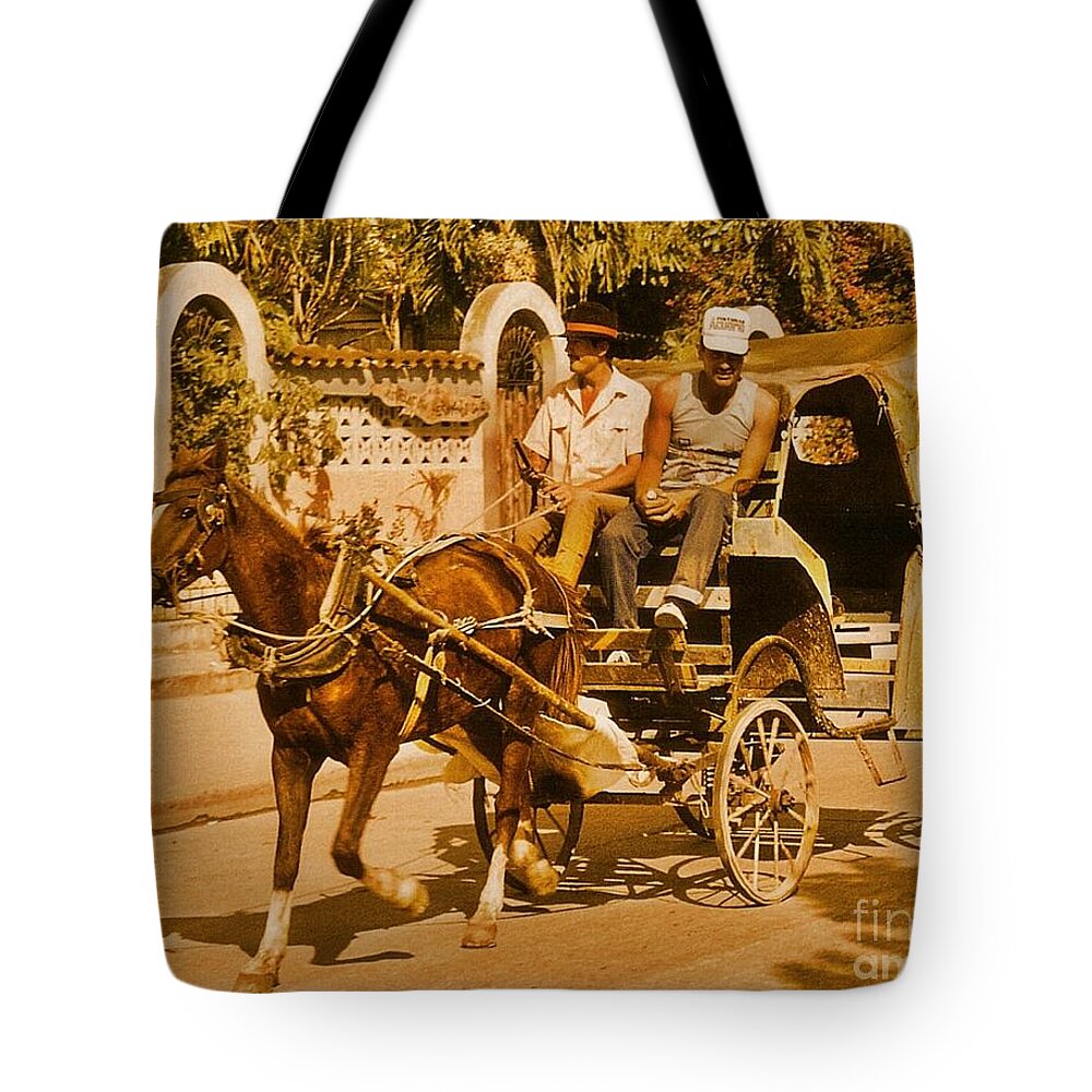 Horses Tote Bag featuring the photograph Gee Haw by John Malone