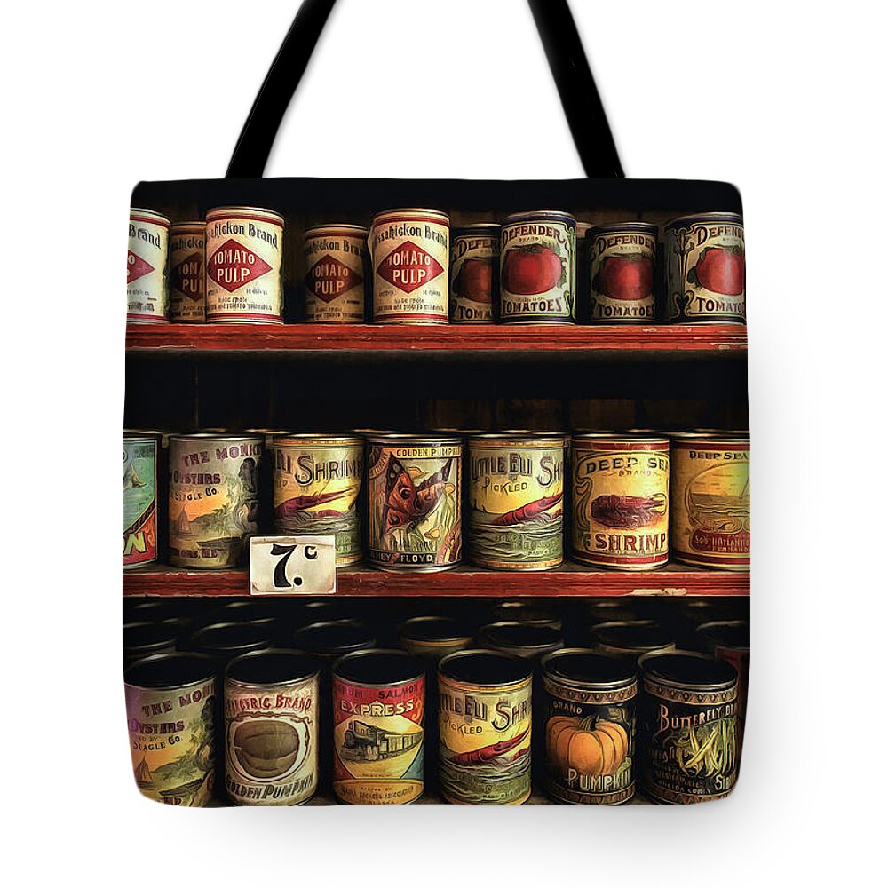 Tin Tote Bag featuring the photograph General Store 1 by Nigel R Bell