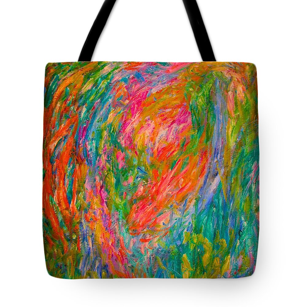 Center Of The Mind Tote Bag featuring the painting Gentle Fall by Kendall Kessler