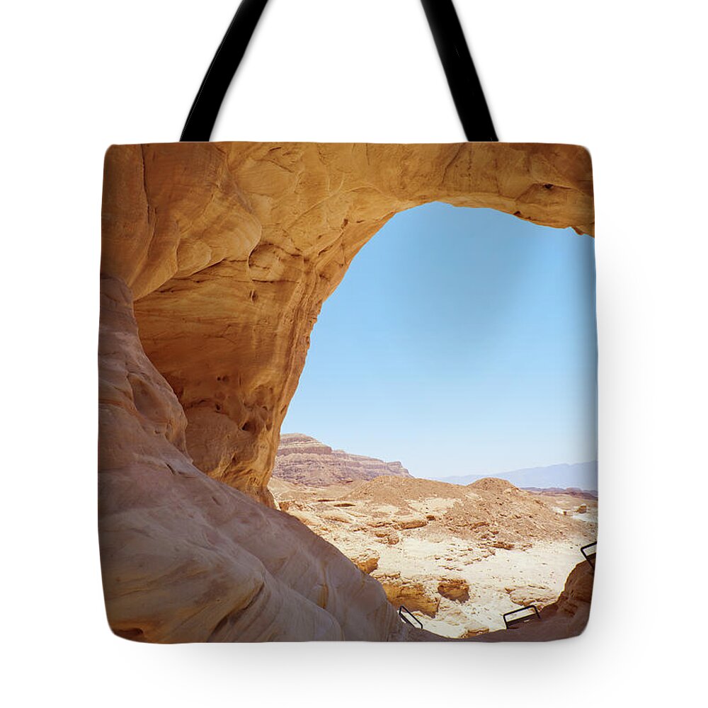 Geology Tote Bag featuring the photograph Geological Formation Of Timna National by Miljko
