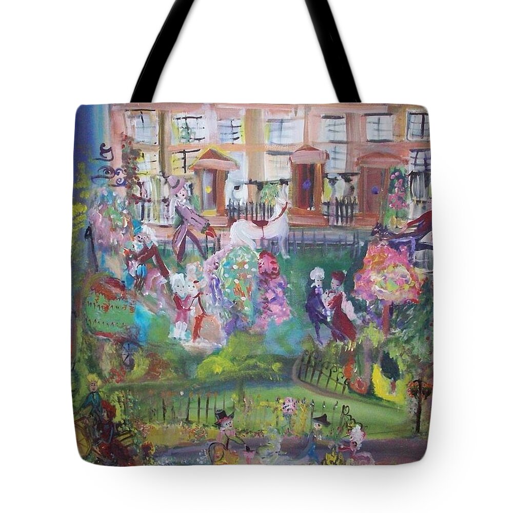 Tuesday Tote Bag featuring the painting Georgian Tuesday by Judith Desrosiers
