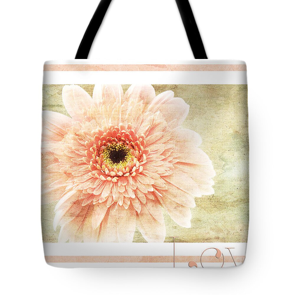 Gerber Tote Bag featuring the photograph Gerber Daisy Love 1 by Andee Design