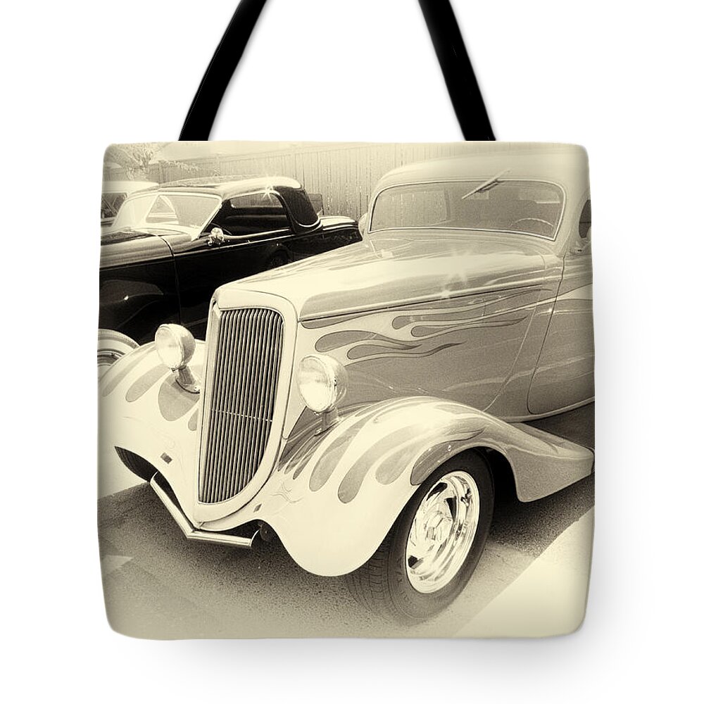 Hot Rods Tote Bag featuring the photograph Ghost Rods by Ron Roberts