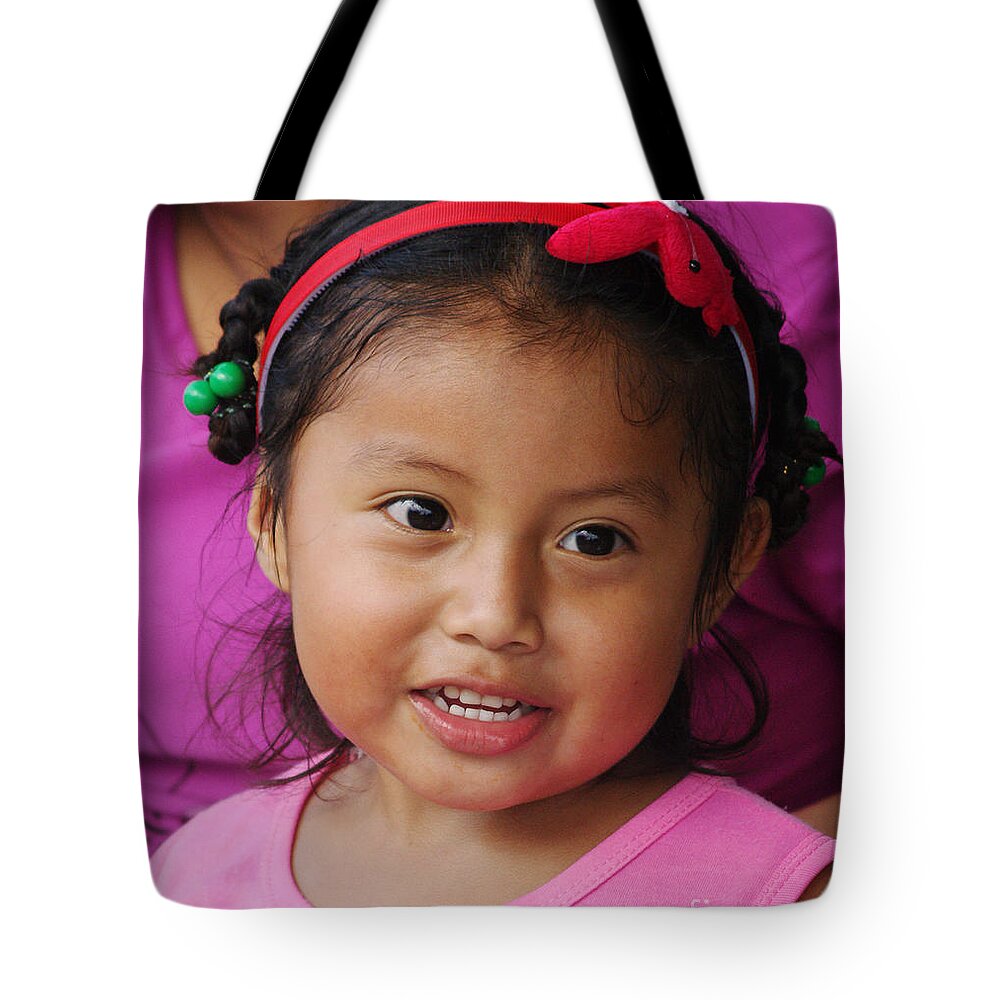 Prott Tote Bag featuring the photograph girl from Panama 2 by Rudi Prott