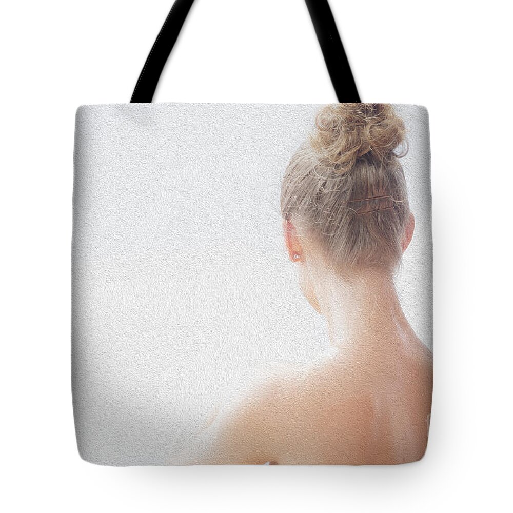 Long Necked Girl Tote Bag featuring the photograph Girl by Sheila Smart Fine Art Photography