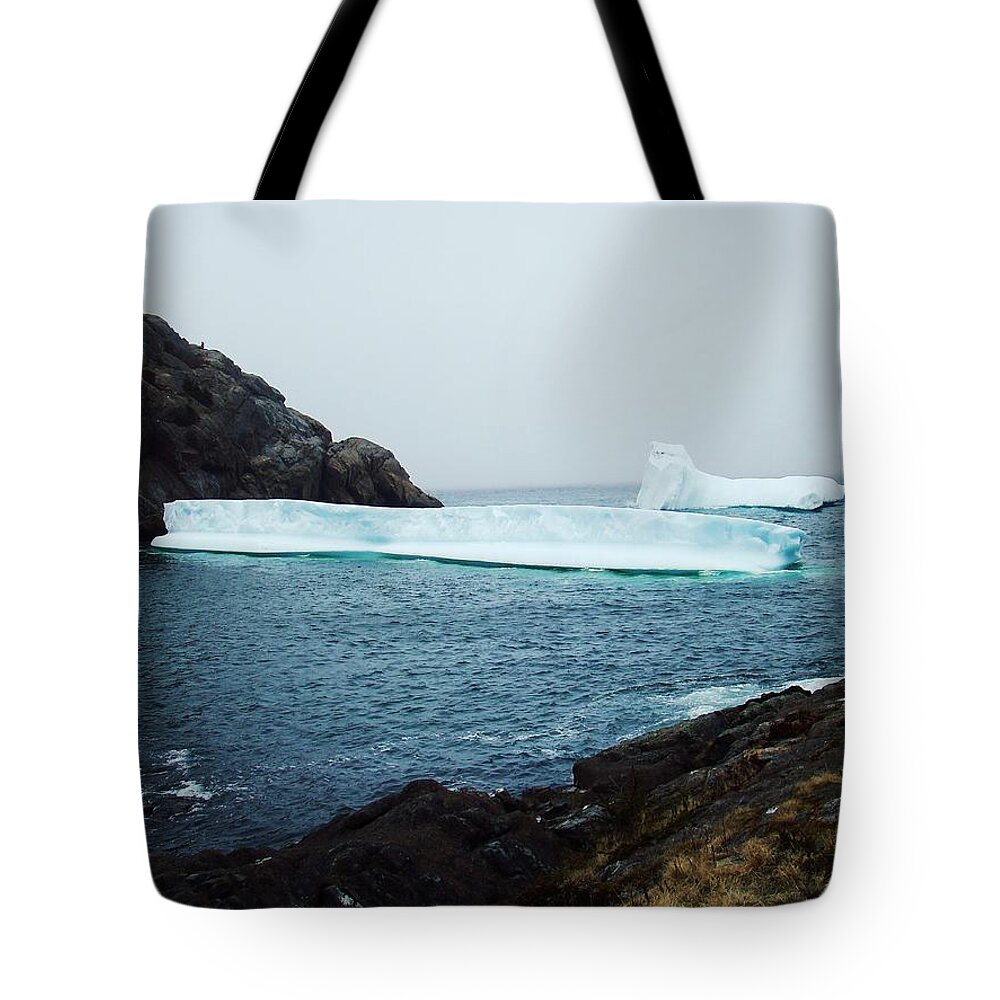 Icebergs Tote Bag featuring the photograph Glacial Beauty by Zinvolle Art