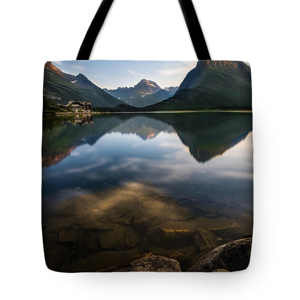 Glacier Tote Bag featuring the photograph Glacier National Park 2 by Larry Marshall