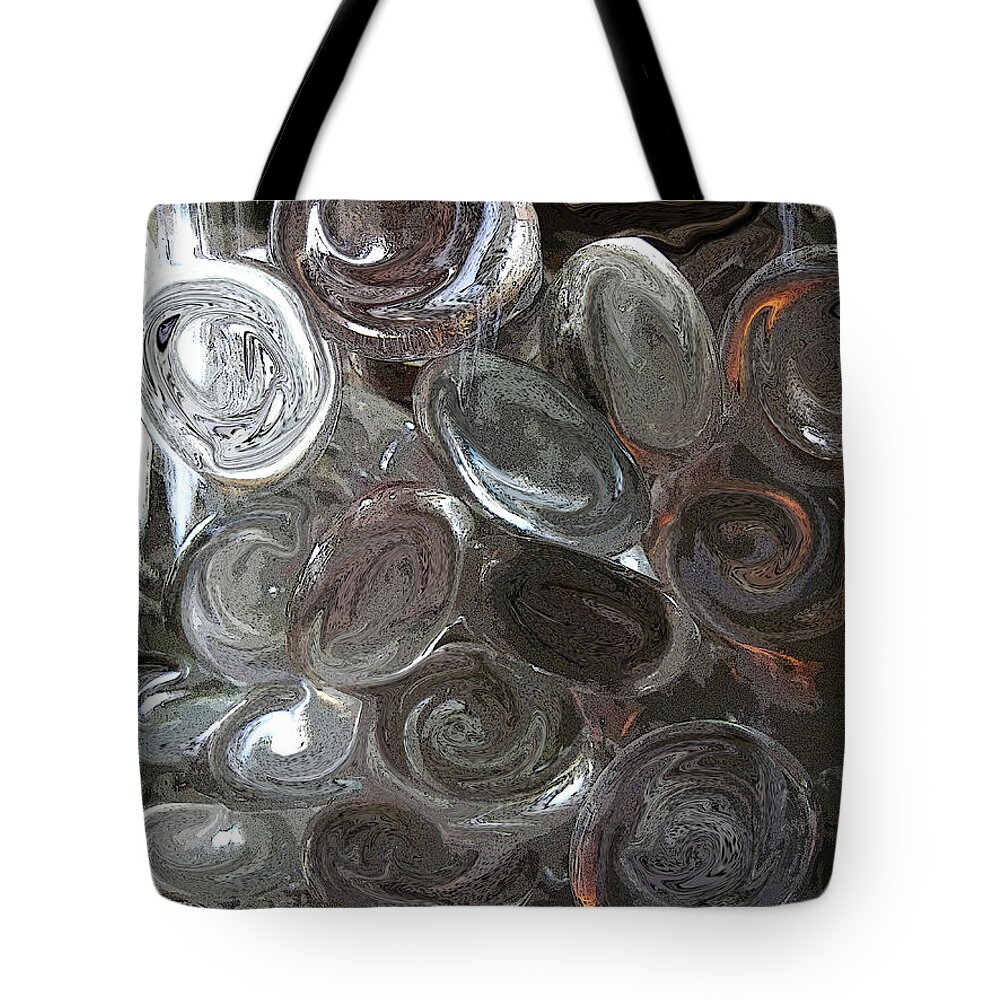 Glass Tote Bag featuring the digital art Glass in glass 2 by Mary Bedy