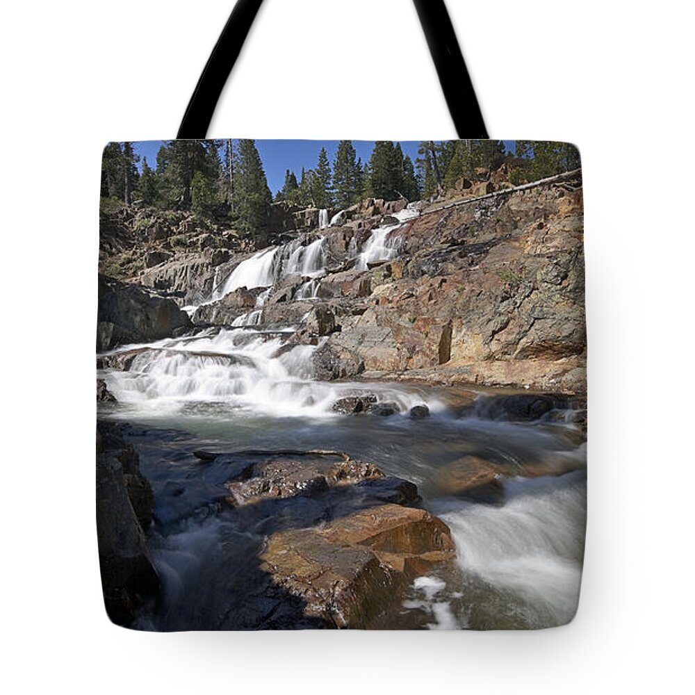 Glen Alpine Falls Tote Bag featuring the photograph Glen Alpine Falls - 3 by Paul Riedinger