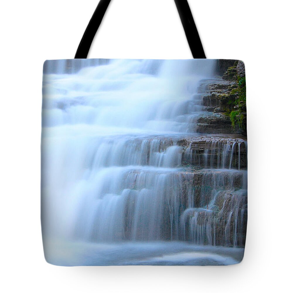 Nunweiler Tote Bag featuring the photograph Glen Falls by Nunweiler Photography