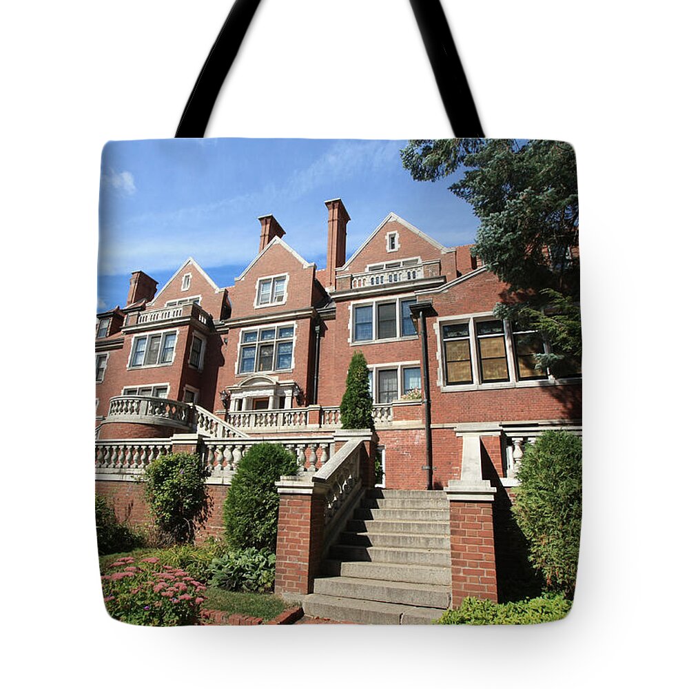 Congdon Tote Bag featuring the photograph Glensheen Mansion Exterior by Amanda Stadther