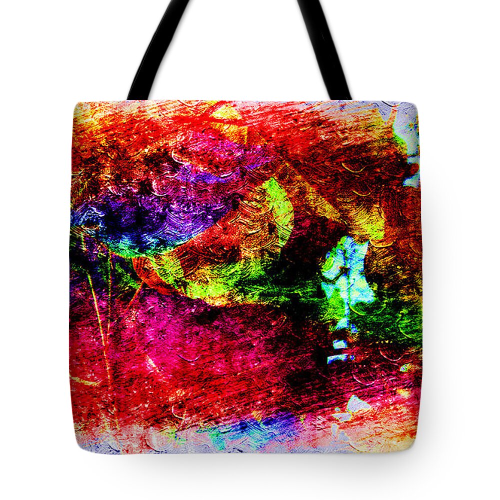Glitz Tote Bag featuring the painting Glitz and Glamour by Xueyin Chen
