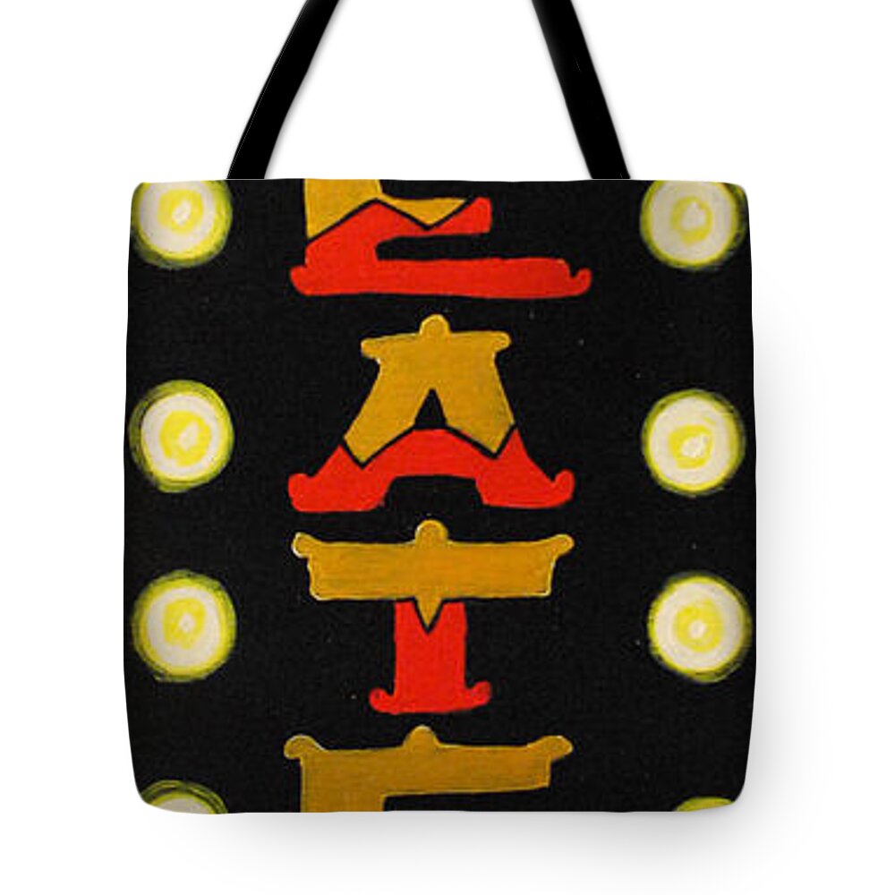 Theater Signs Tote Bag featuring the painting Going to the Theater by Patricia Arroyo
