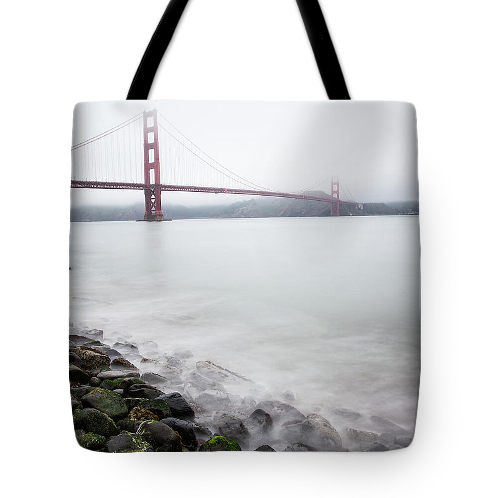 Scenics Tote Bag featuring the photograph Golden Gate Bridge by Jgareri