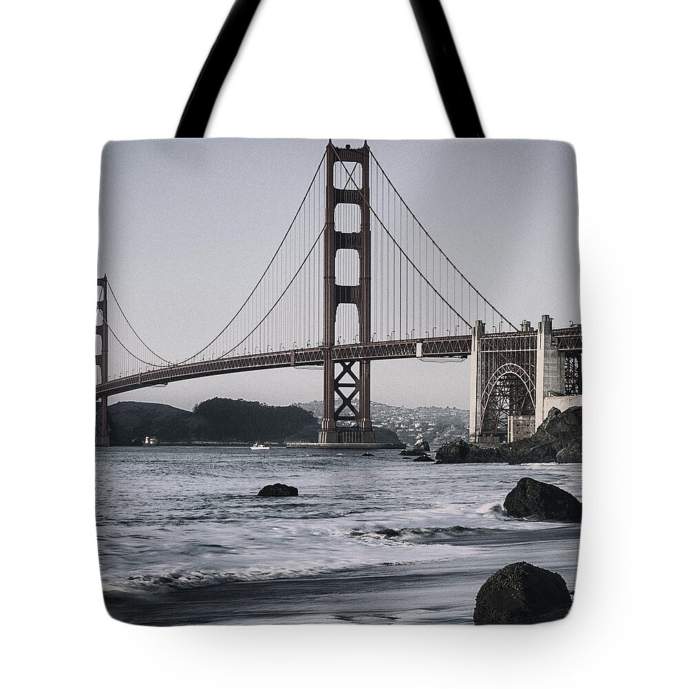 Golden Gate Bridge Tote Bag featuring the photograph Golden Gate 1 by Robert Fawcett