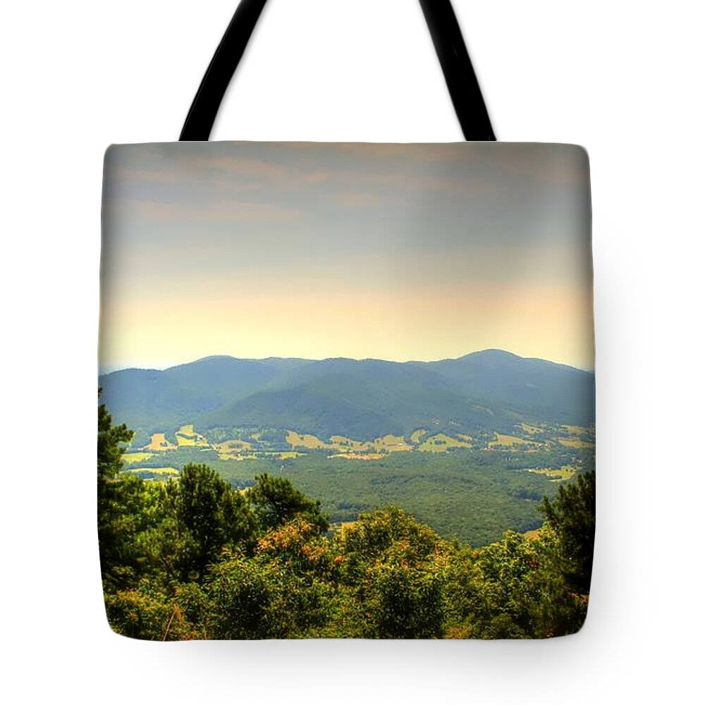 Landscape Photography Tote Bag featuring the photograph Golden Hills by Debra Forand