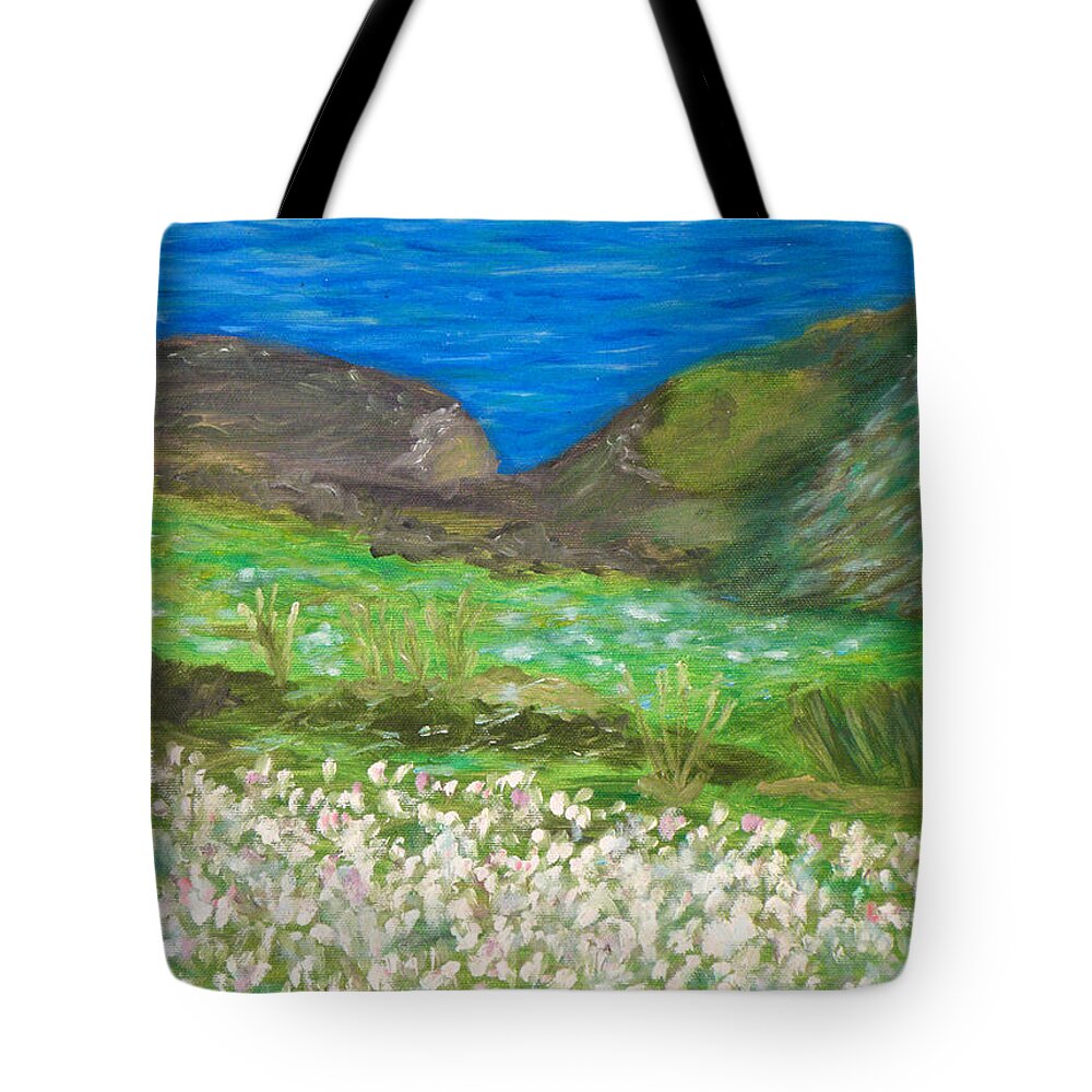 Gone With The Wind Tote Bag featuring the painting Gone with the wind by Augusta Stylianou