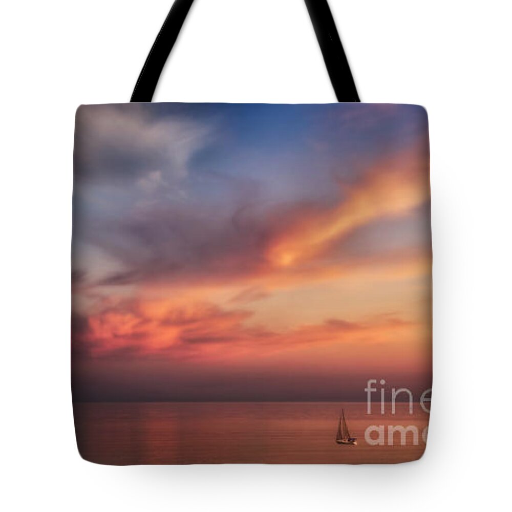 Sunset Tote Bag featuring the photograph Good Morning Cape Cod by Susan Candelario