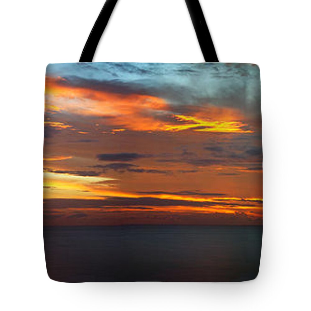 Sunrise Tote Bag featuring the photograph Good Morning Panama by Bob Hislop